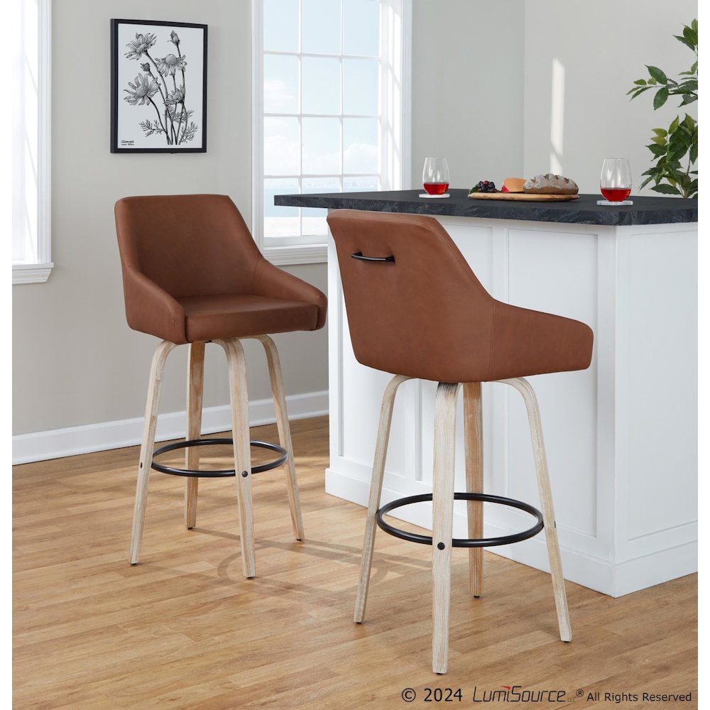 Hannah 30" Fixed-Height Barstool - Set of 2. Picture 8