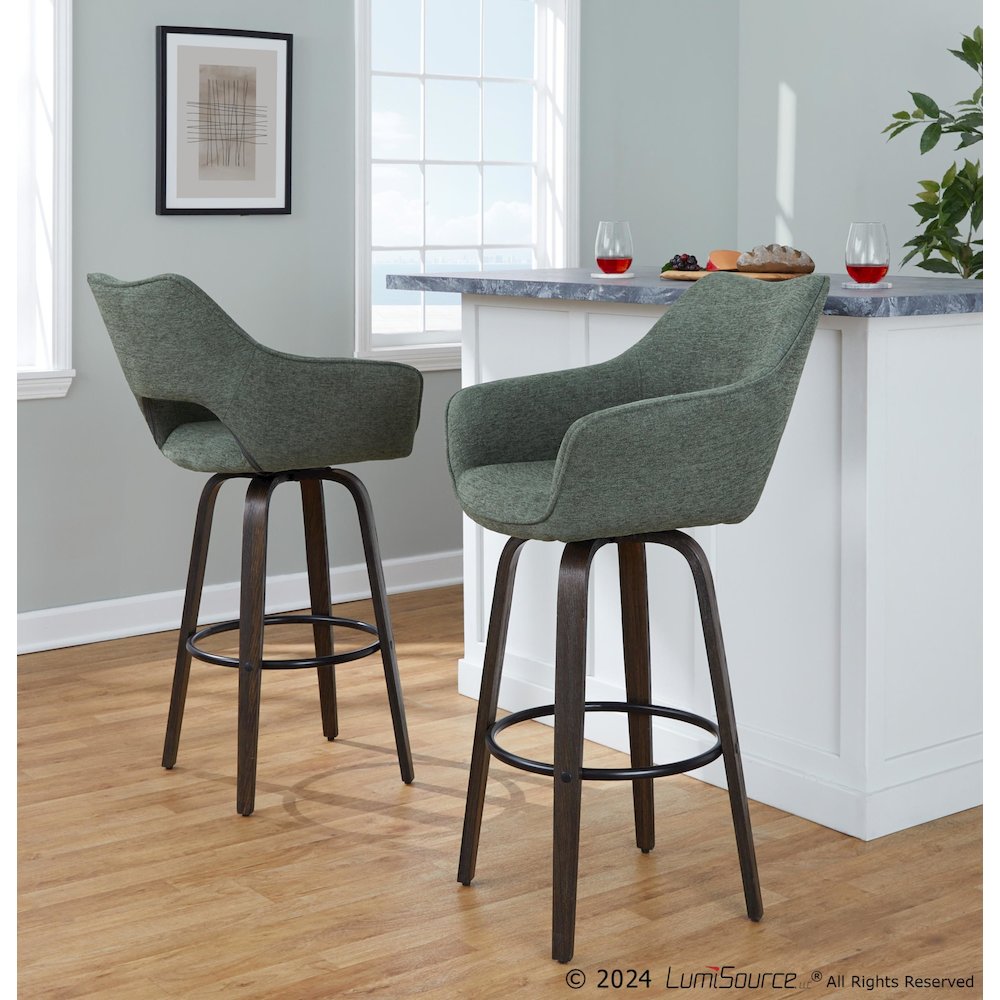 Mustang 30" Fixed-Height Barstool - Set of 2. Picture 7