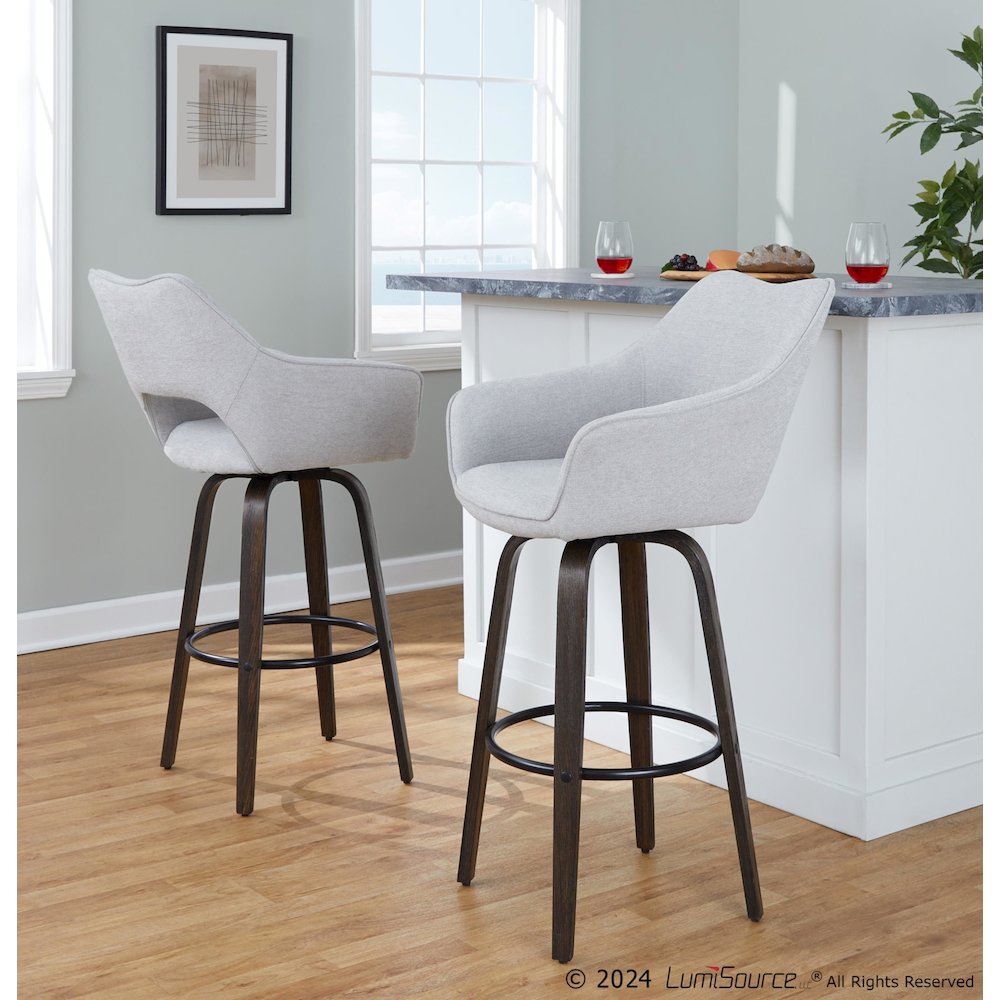 Mustang 30" Fixed-Height Barstool - Set of 2. Picture 10