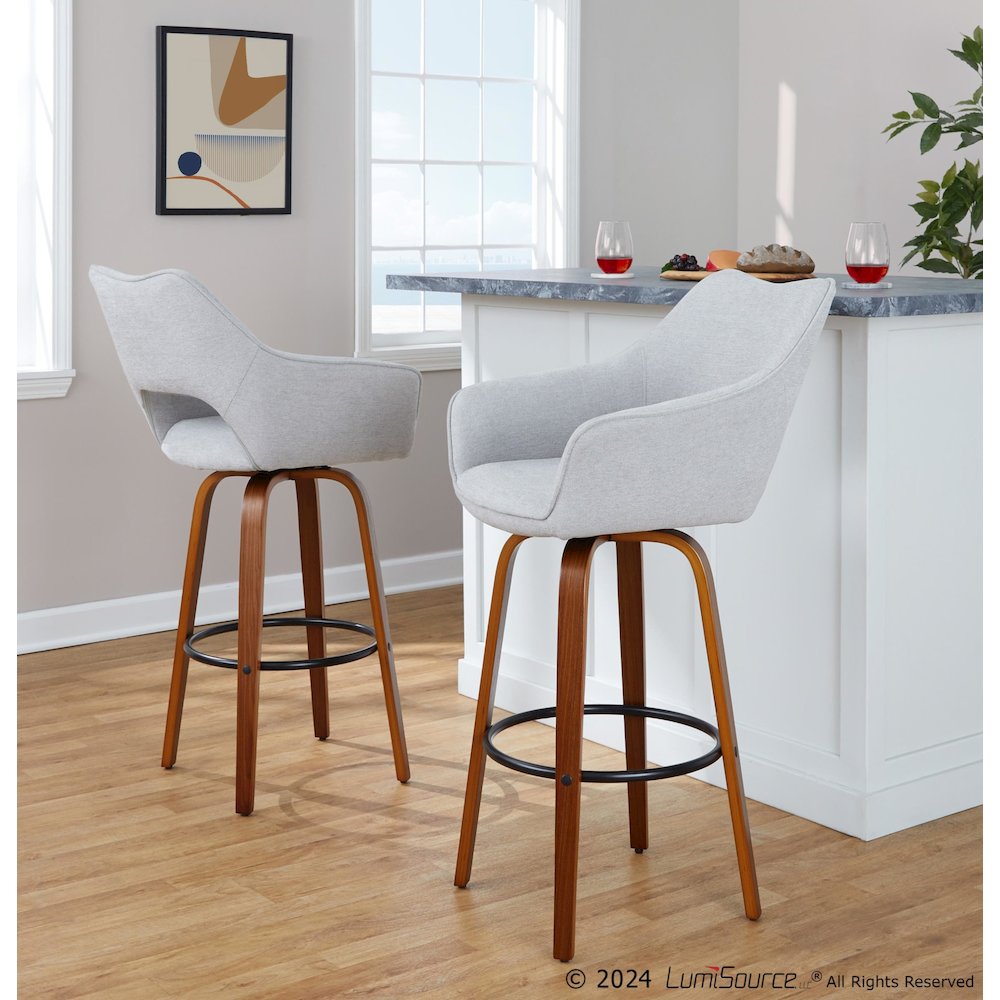 Mustang 30" Fixed-Height Barstool - Set of 2. Picture 7