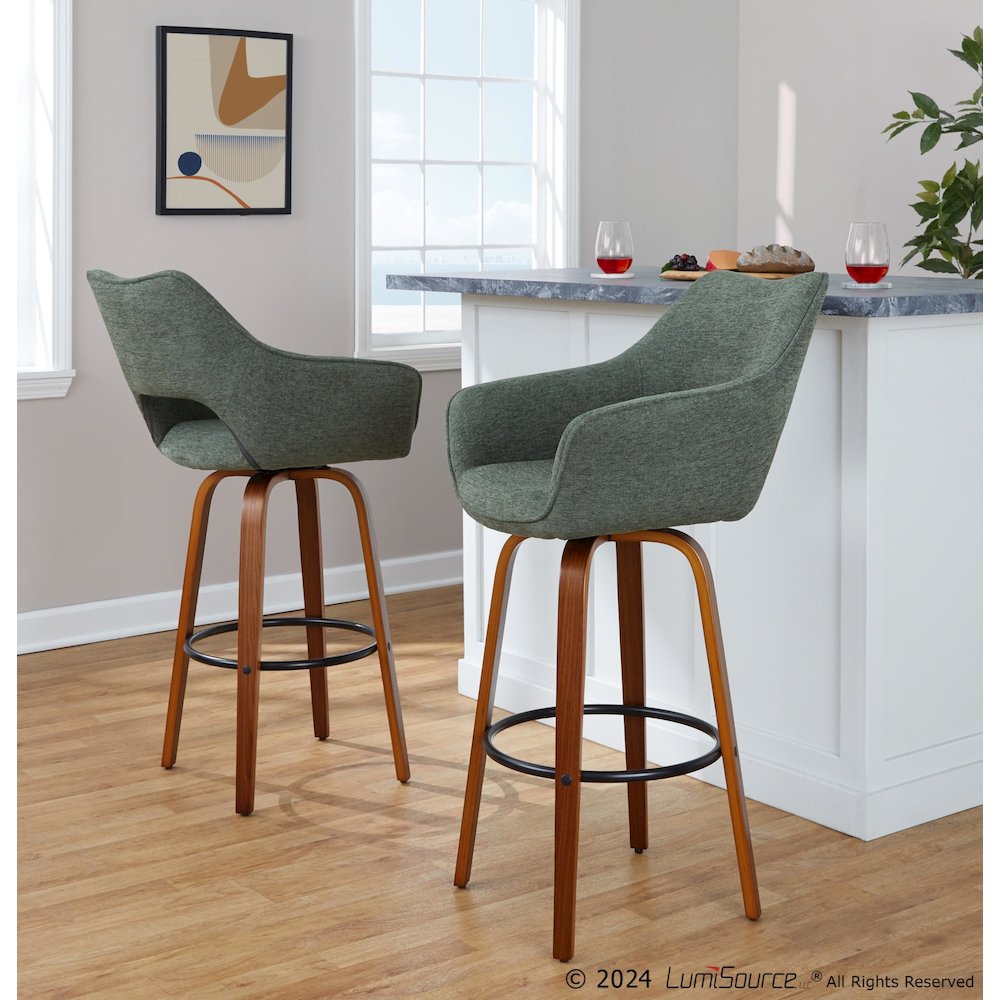 Mustang 30" Fixed-Height Barstool - Set of 2. Picture 7