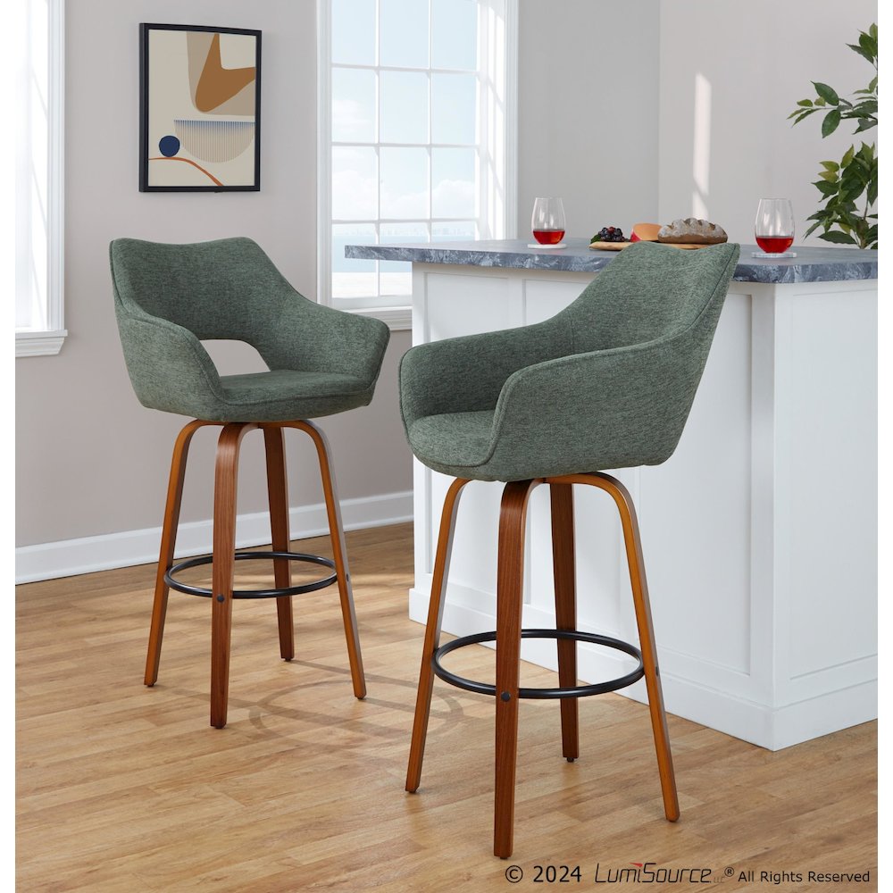 Mustang 30" Fixed-Height Barstool - Set of 2. Picture 8