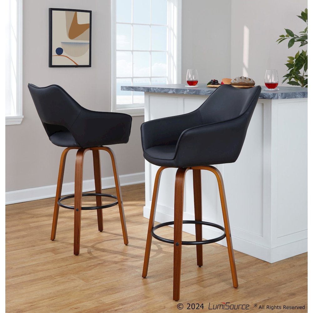 Mustang 30" Fixed-Height Barstool - Set of 2. Picture 7