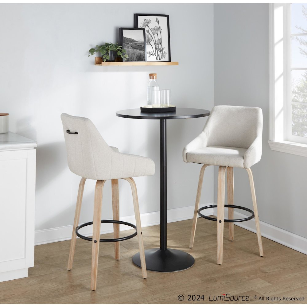 Hannah 30" Fixed-Height Barstool - Set of 2. Picture 9