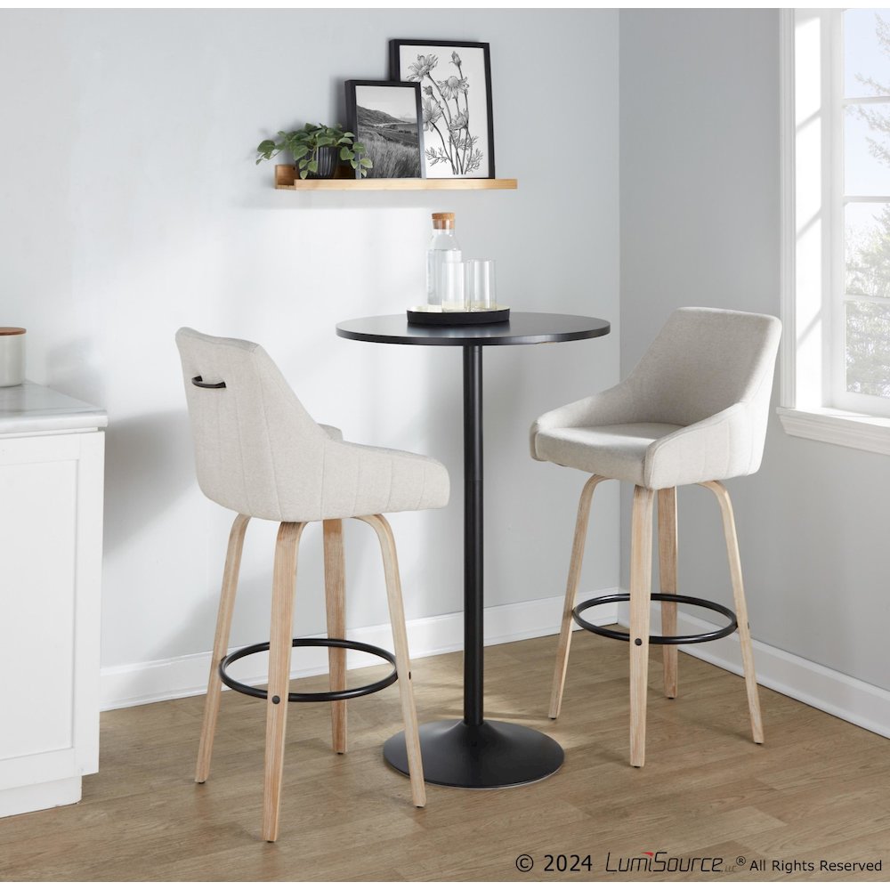 Hannah 30" Fixed-Height Barstool - Set of 2. Picture 10