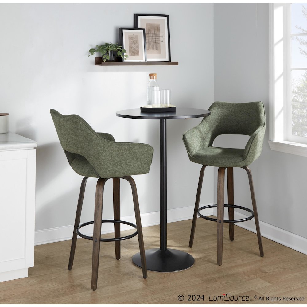 Mustang 30" Fixed-Height Barstool - Set of 2. Picture 9