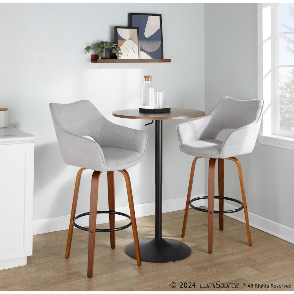 Mustang 30" Fixed-Height Barstool - Set of 2. Picture 9
