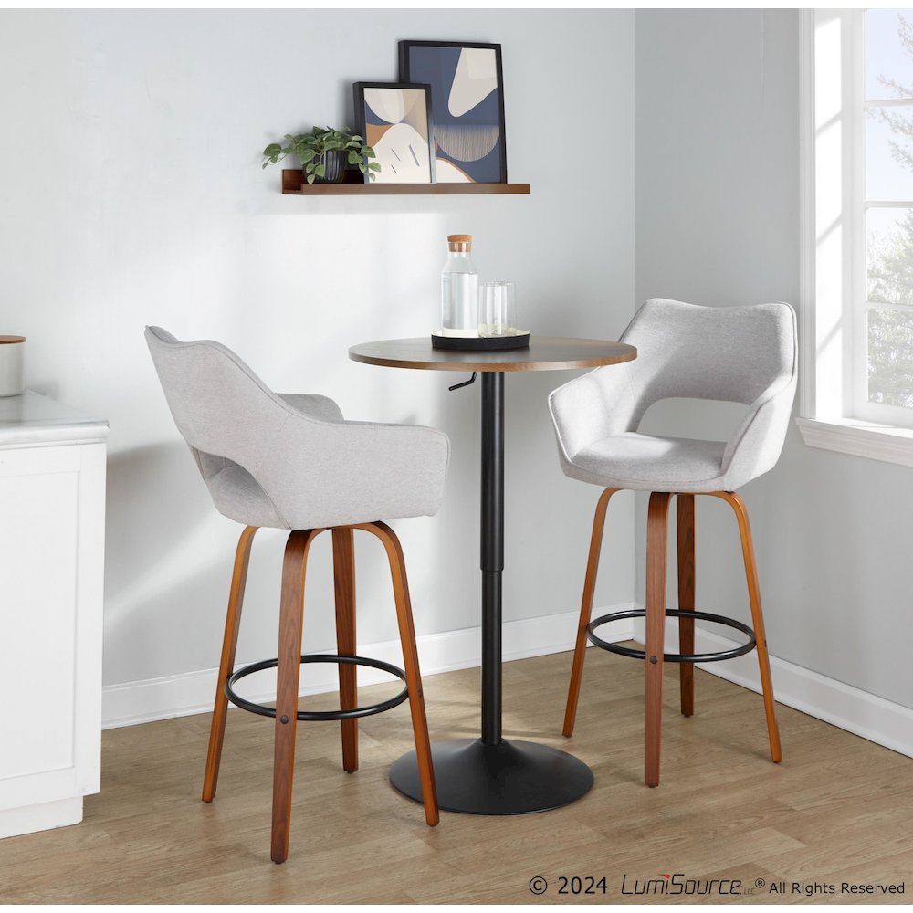 Mustang 30" Fixed-Height Barstool - Set of 2. Picture 10