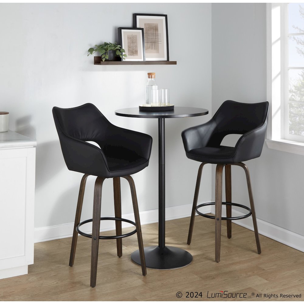 Mustang 30" Fixed-Height Barstool - Set of 2. Picture 10