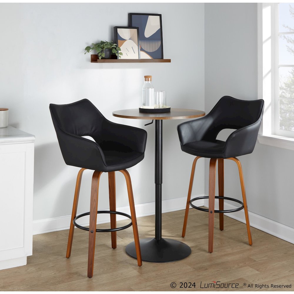 Mustang 30" Fixed-Height Barstool - Set of 2. Picture 9