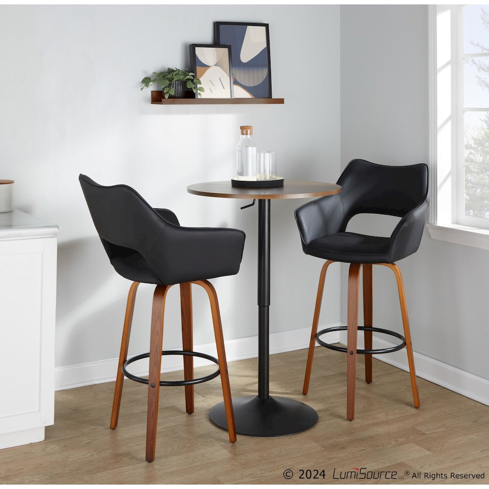 Mustang 30" Fixed-Height Barstool - Set of 2. Picture 10