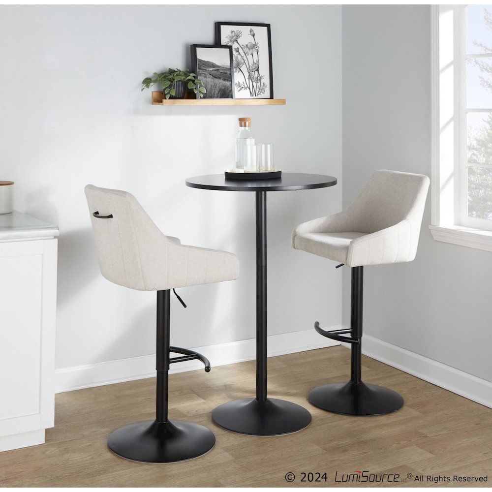 Hannah Adjustable Barstool - Set of 2. Picture 7