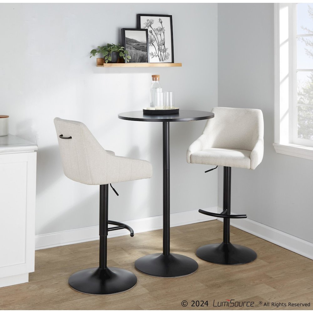 Hannah Adjustable Barstool - Set of 2. Picture 8