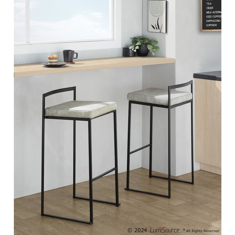 Fuji Stacker Barstool - Set of 2. Picture 7