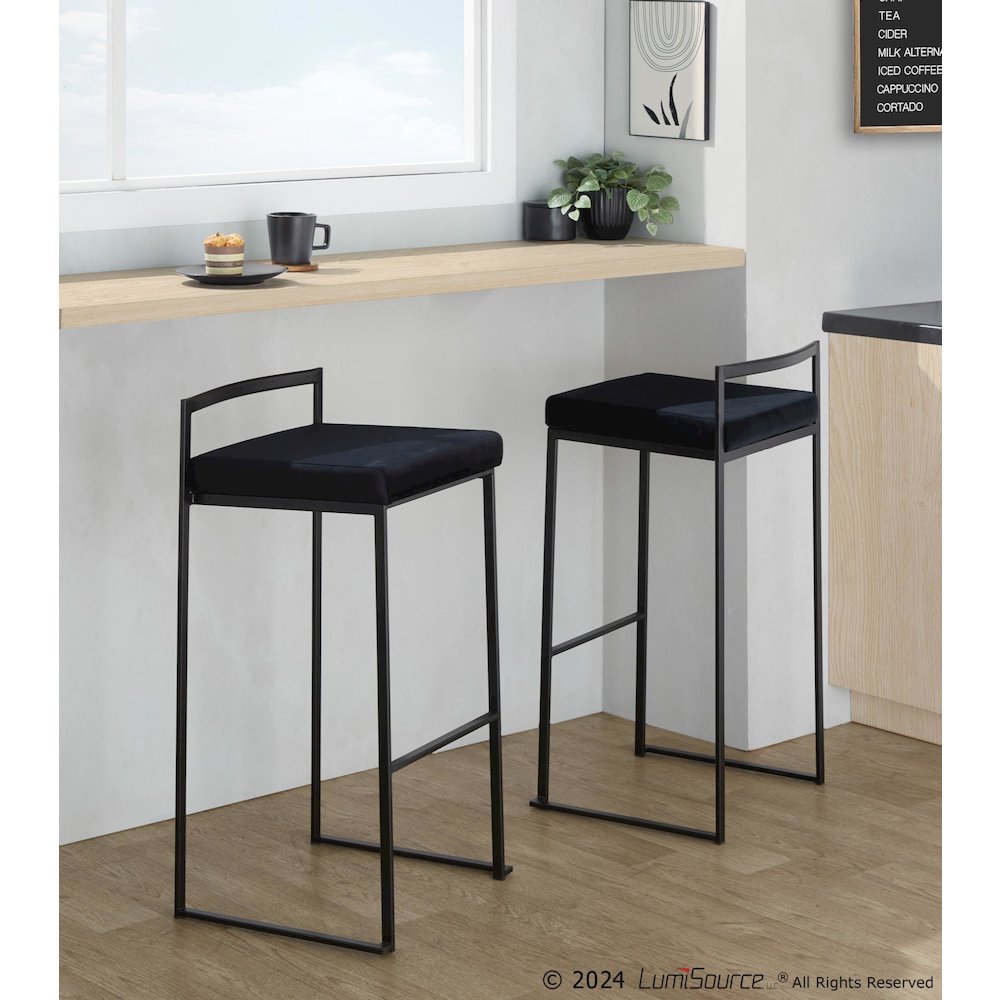 Fuji Stacker Barstool - Set of 2. Picture 7
