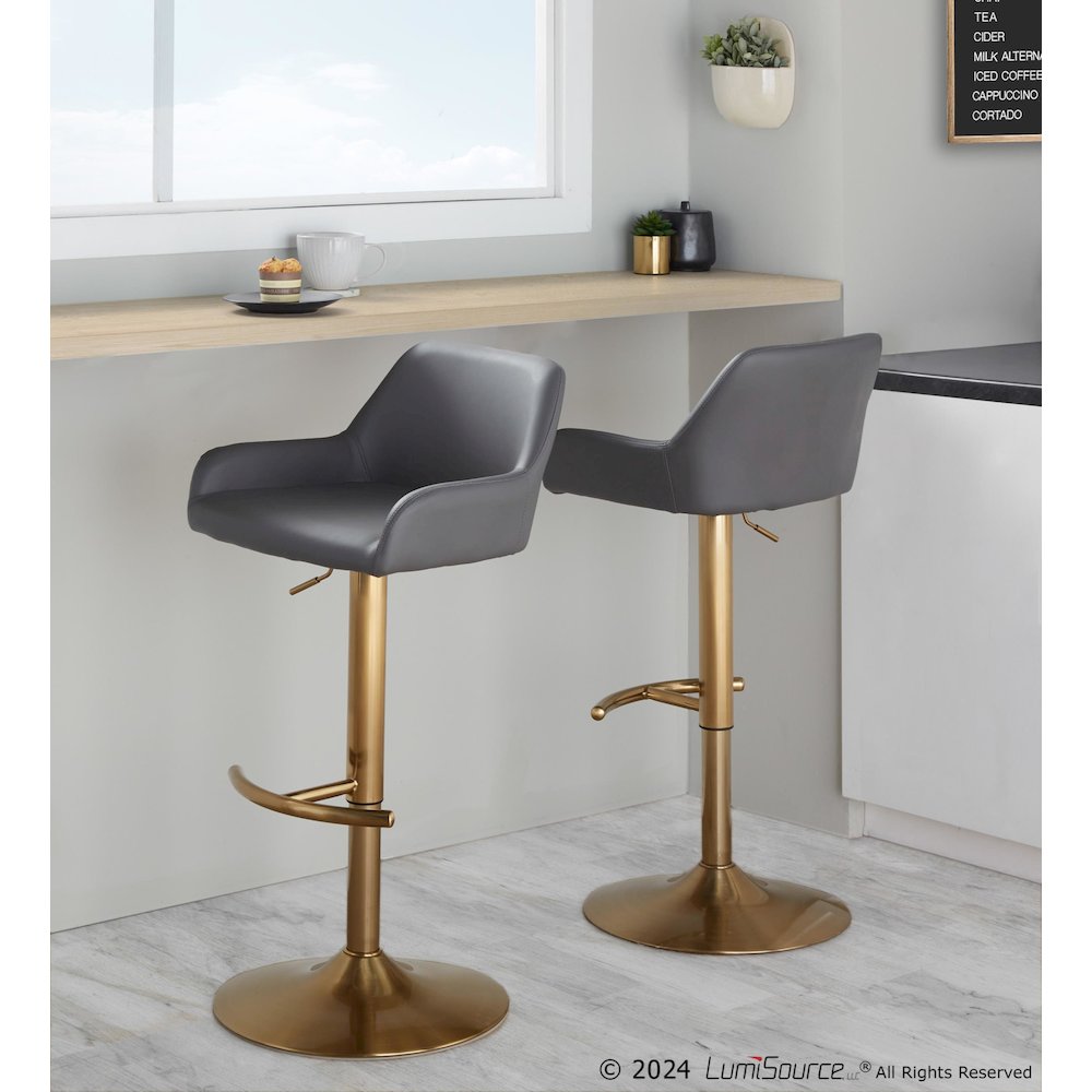 Daniella Adjustable Barstool - Set of 2. Picture 7