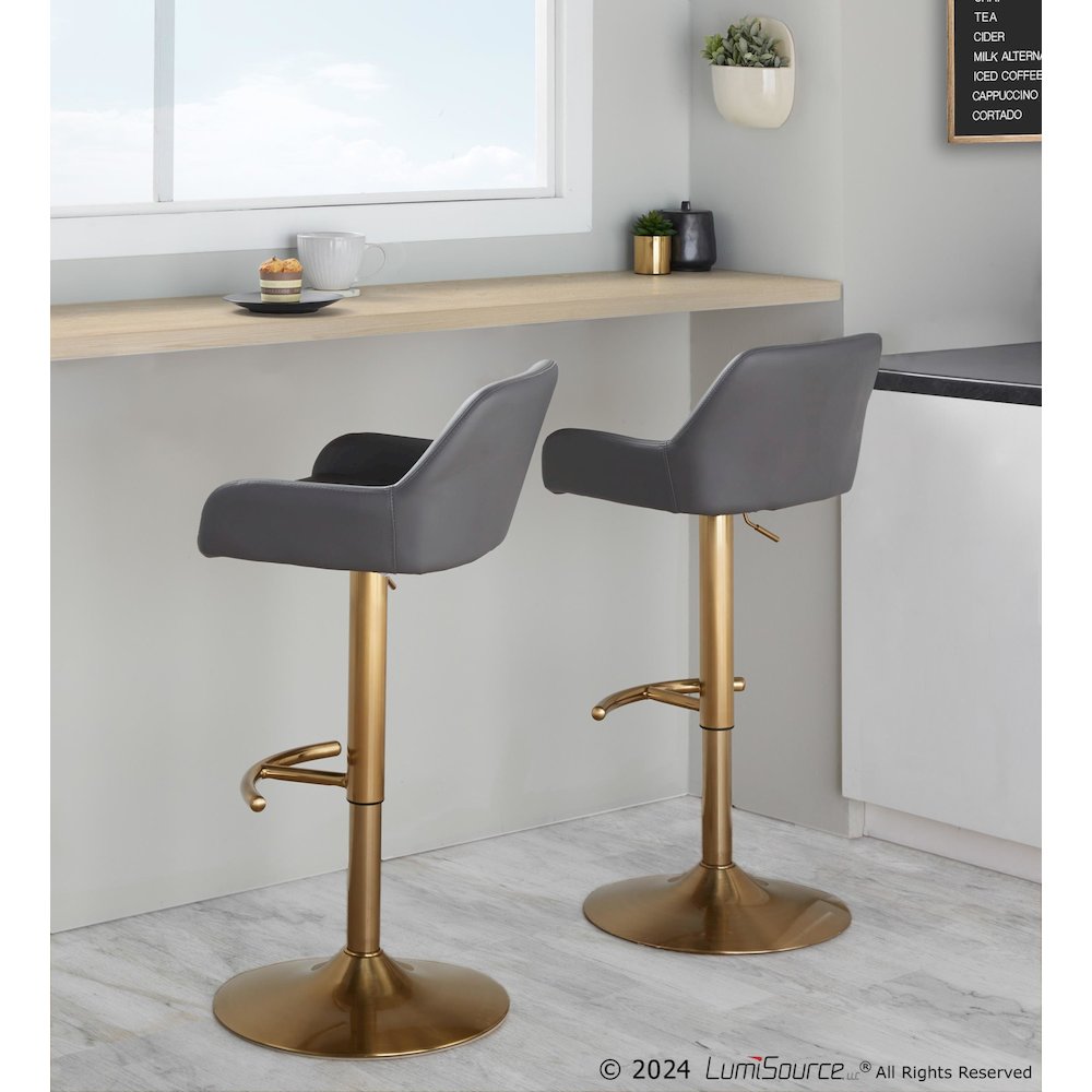 Daniella Adjustable Barstool - Set of 2. Picture 8