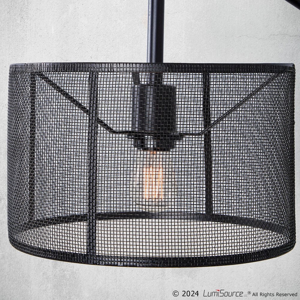 Mod Mesh 27" Metal Task Lamp with USB - Set of 2. Picture 12