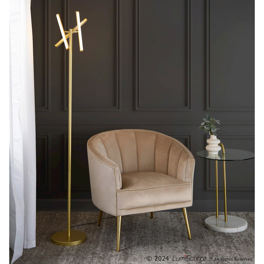 Icicle 65" Swivel Floor Lamp. Picture 14