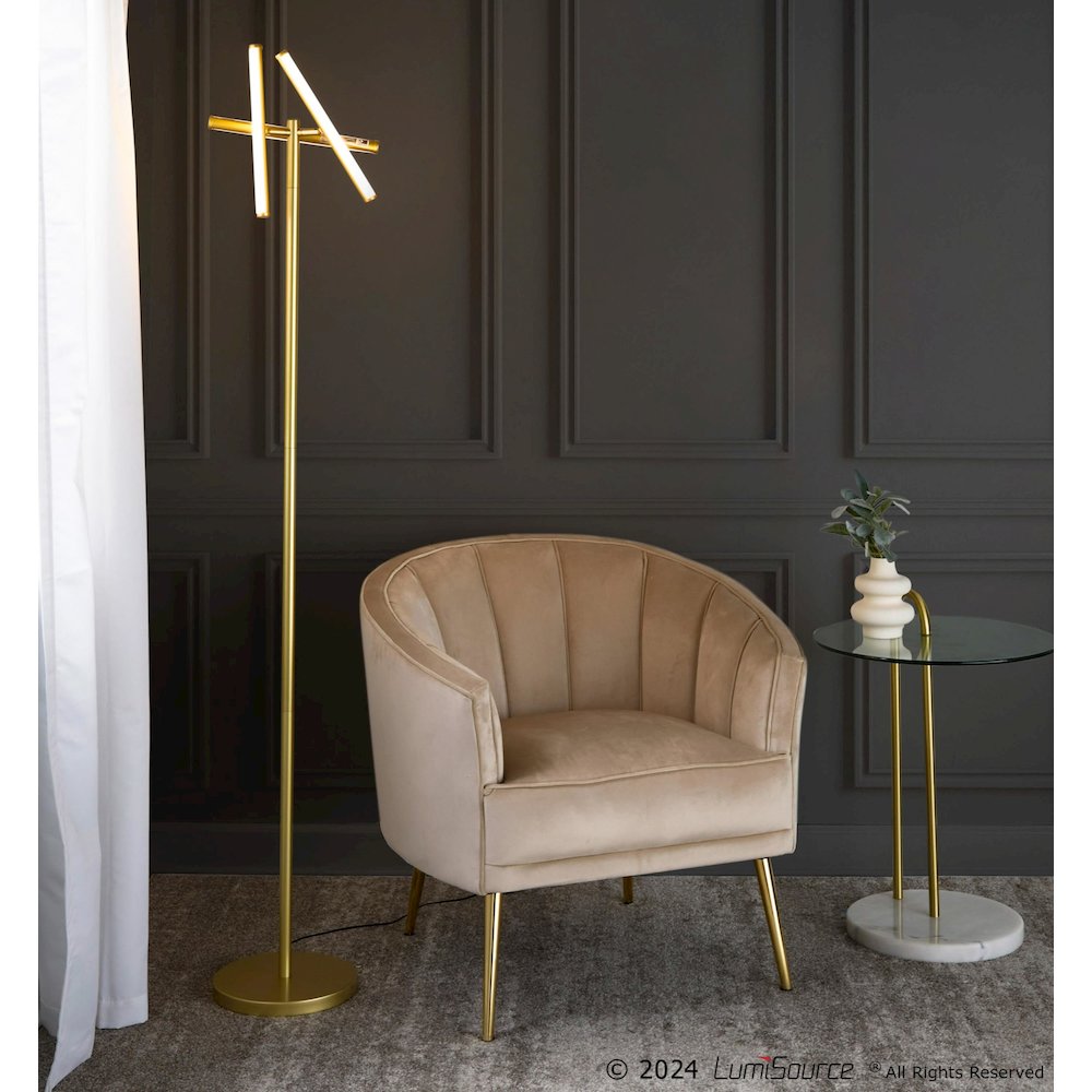Icicle 65" Swivel Floor Lamp. Picture 13
