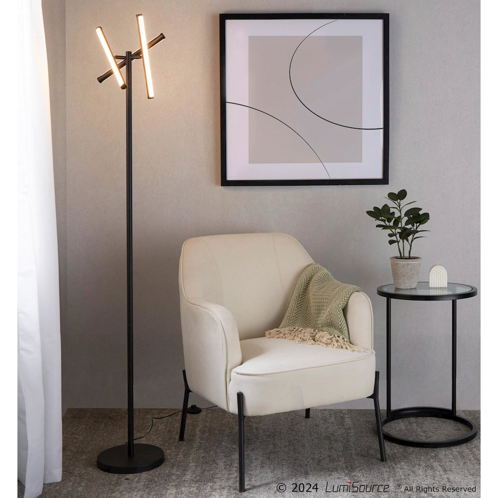 Icicle 65" Swivel Floor Lamp. Picture 12