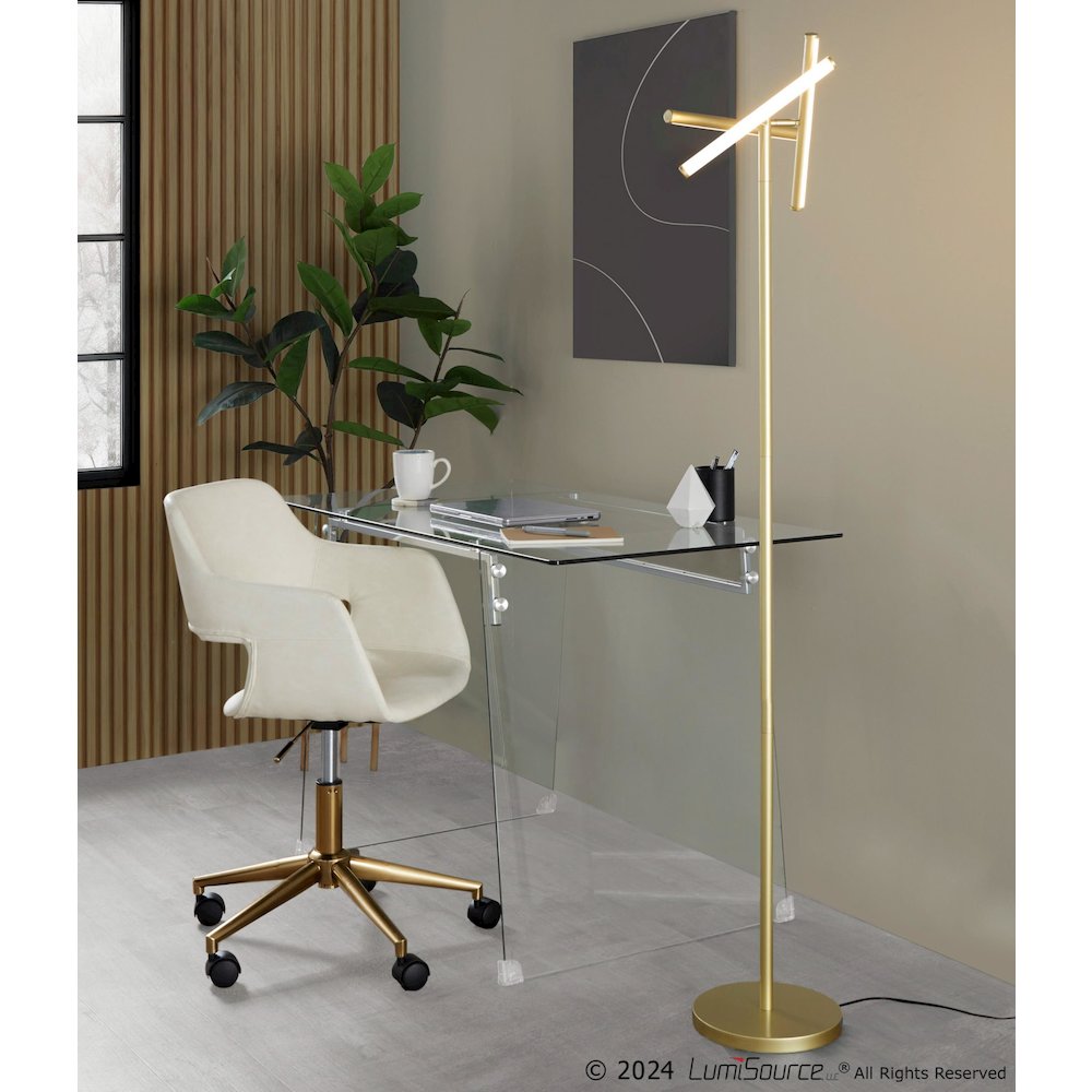 Icicle 65" Swivel Floor Lamp. Picture 12