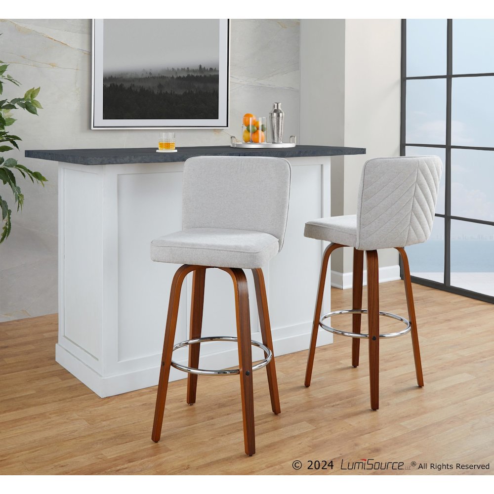 Henry 30" Fixed-Height Barstool - Set of 2. Picture 8