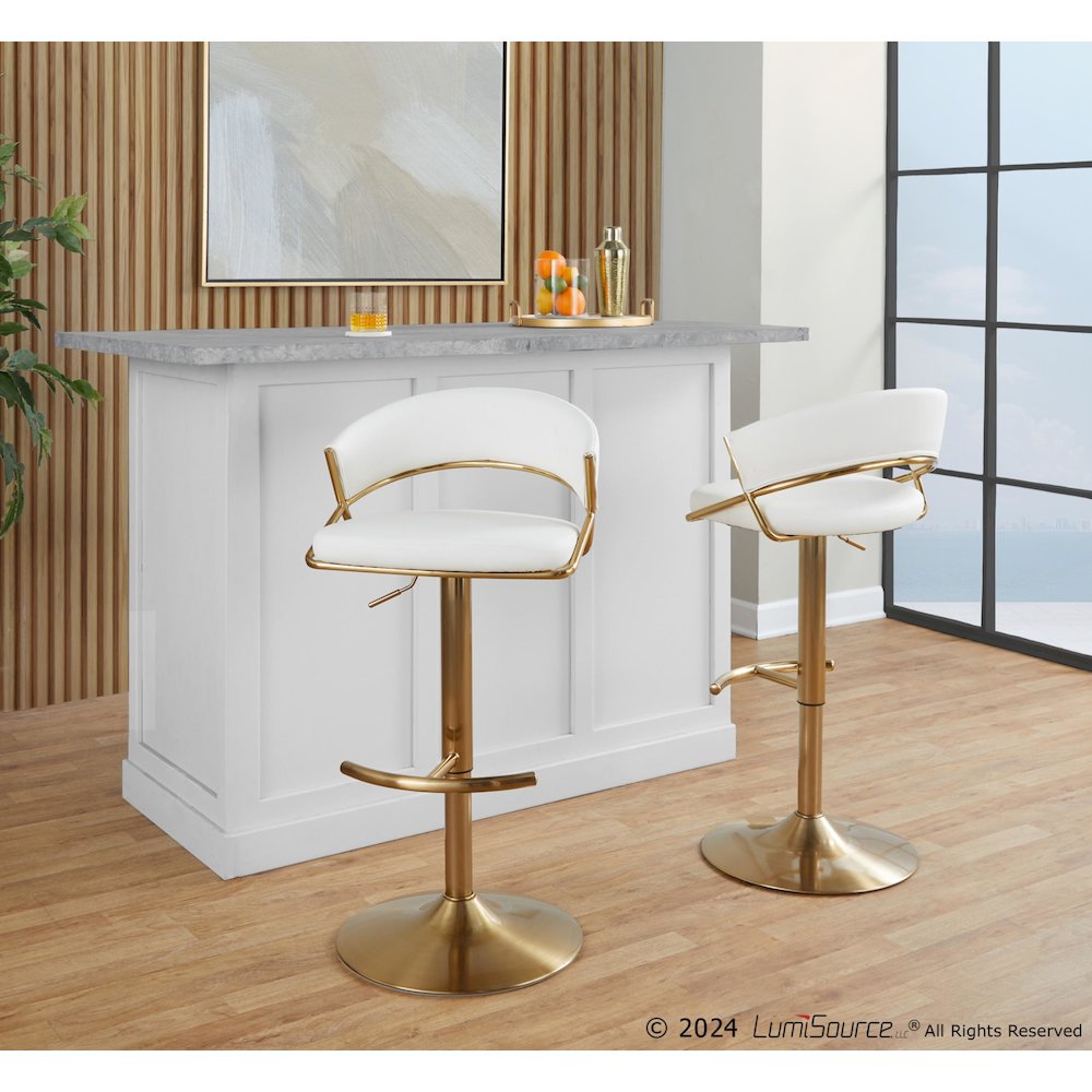 Jie Adjustable Barstool - Set of 2. Picture 8