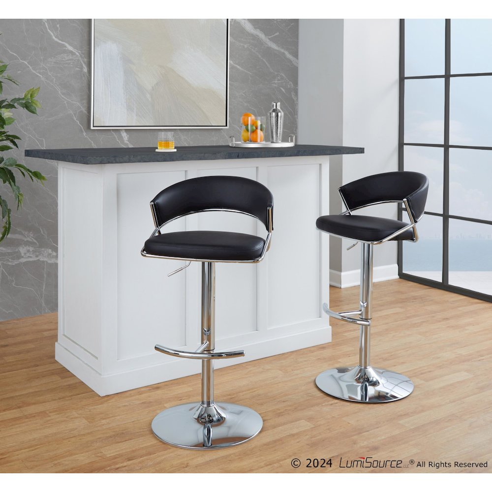 Jie Adjustable Barstool - Set of 2. Picture 7