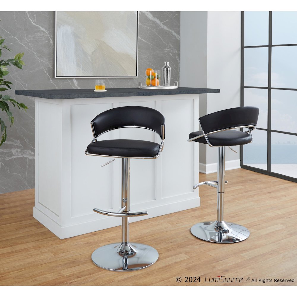 Jie Adjustable Barstool - Set of 2. Picture 8