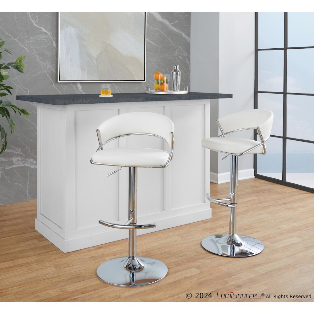 Jie Adjustable Barstool - Set of 2. Picture 7