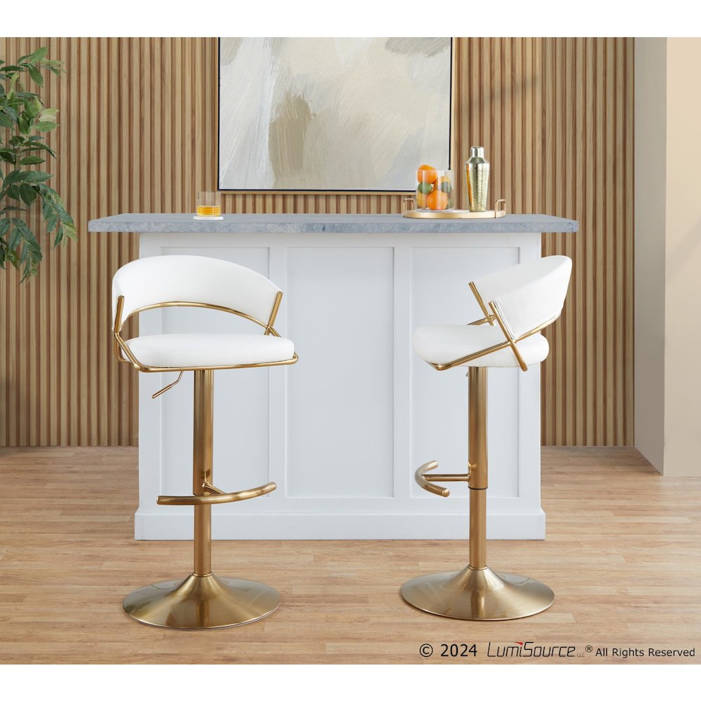 Jie Adjustable Barstool - Set of 2. Picture 9