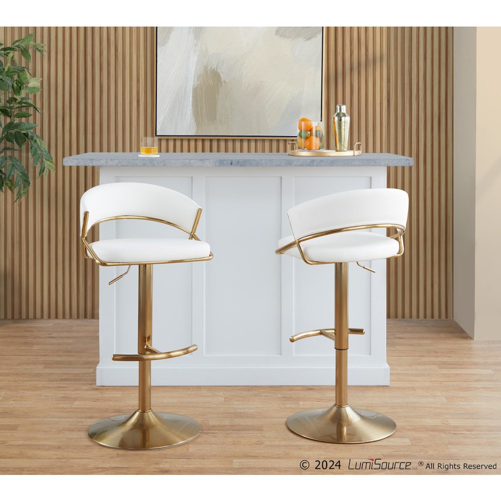 Jie Adjustable Barstool - Set of 2. Picture 10
