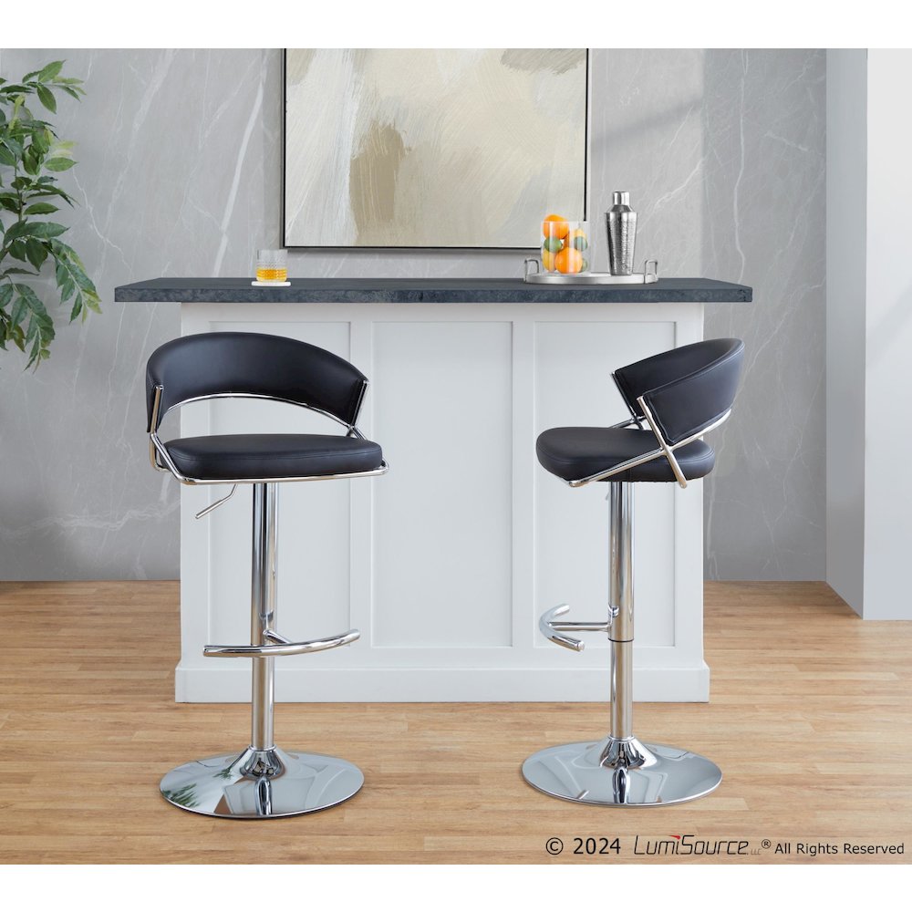 Jie Adjustable Barstool - Set of 2. Picture 9