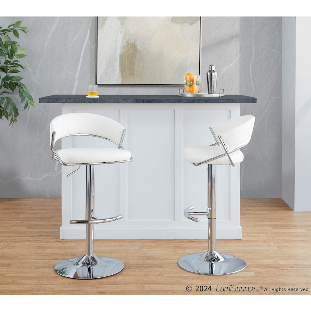 Jie Adjustable Barstool - Set of 2. Picture 9