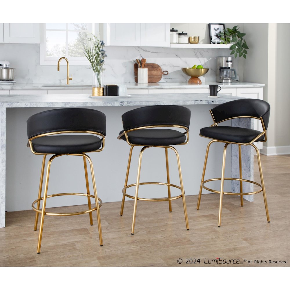 Jie Fixed-Height Counter Stool - Set of 2. Picture 10