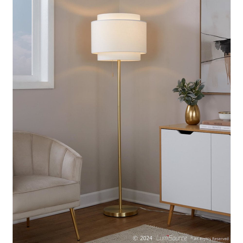 Tier 64" Metal Floor Lamp. Picture 8