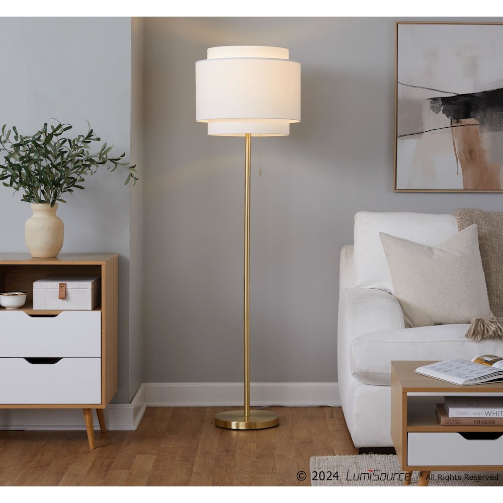Tier 64" Metal Floor Lamp. Picture 7