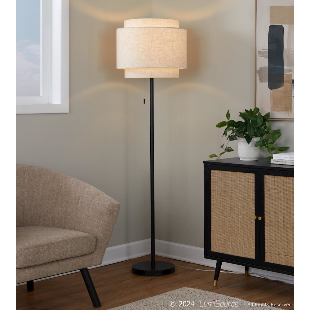 Tier 64" Metal Floor Lamp. Picture 8