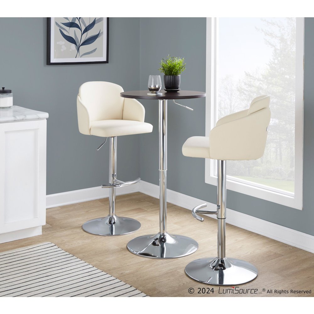 Dahlia Adjustable Barstool - Set of 2. Picture 9