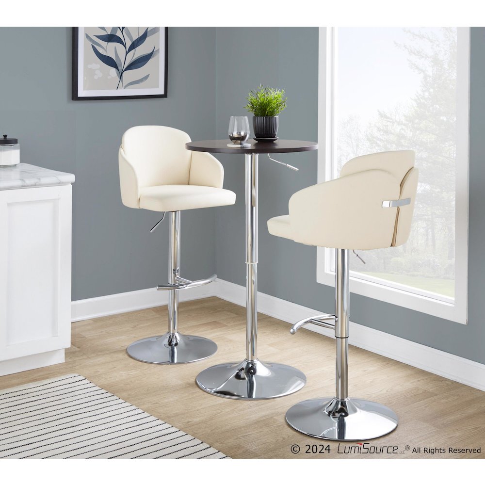 Dahlia Adjustable Barstool - Set of 2. Picture 10