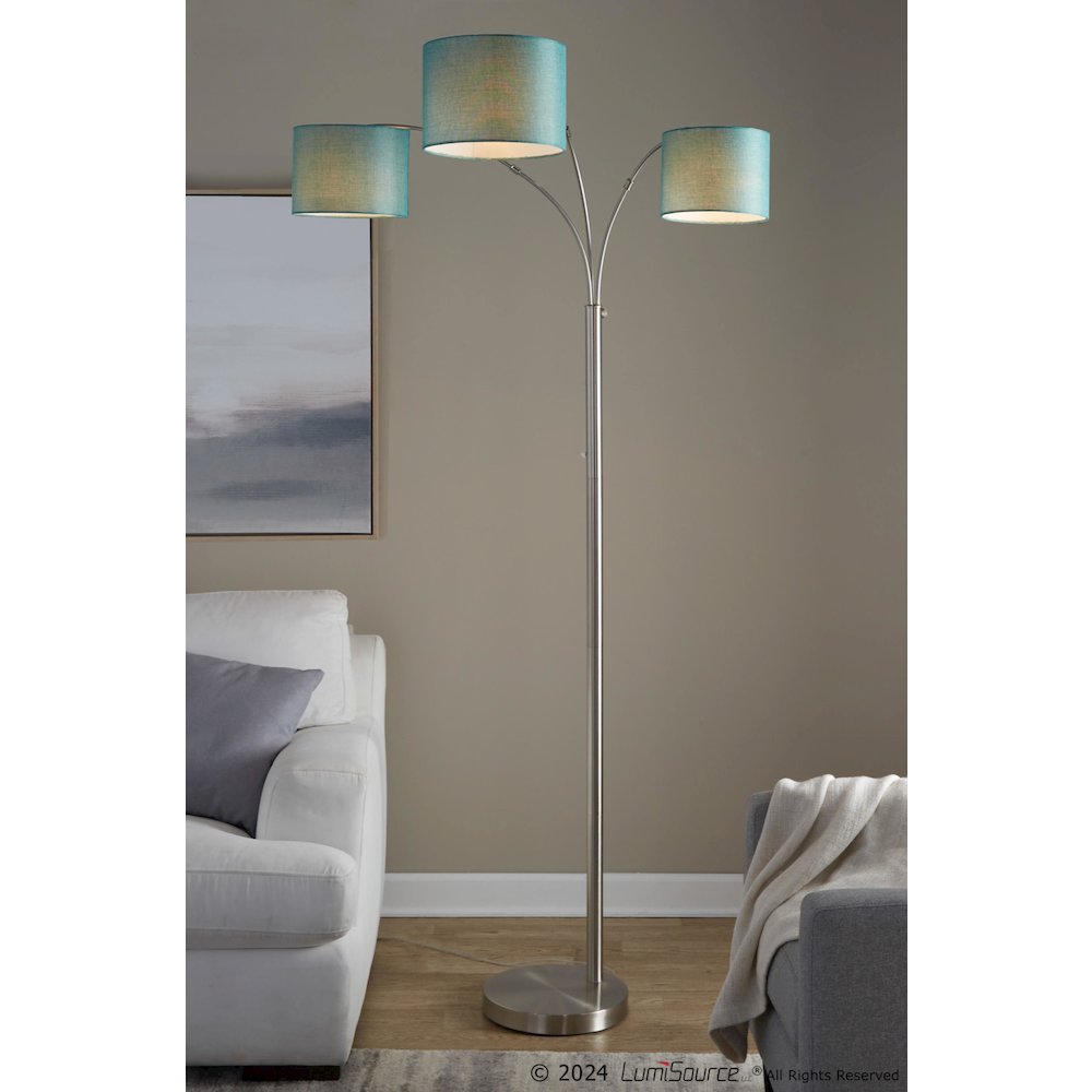 Willow Trio 84" Metal Floor Lamp. Picture 12
