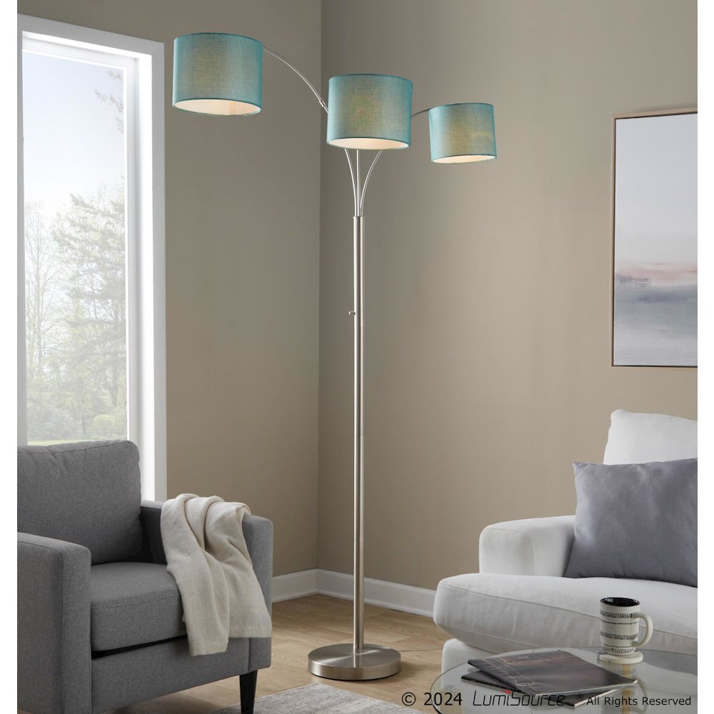 Willow Trio 84" Metal Floor Lamp. Picture 11