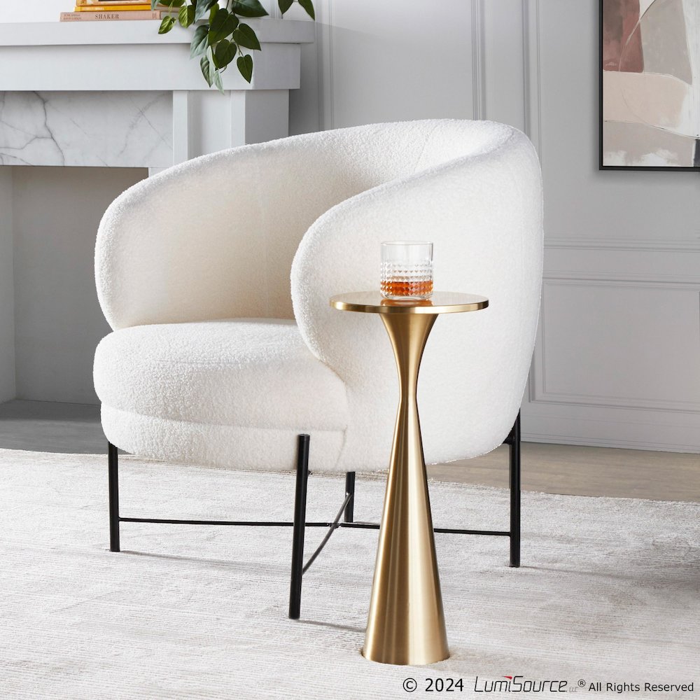 Gemma 22" Metal Side Table. Picture 6