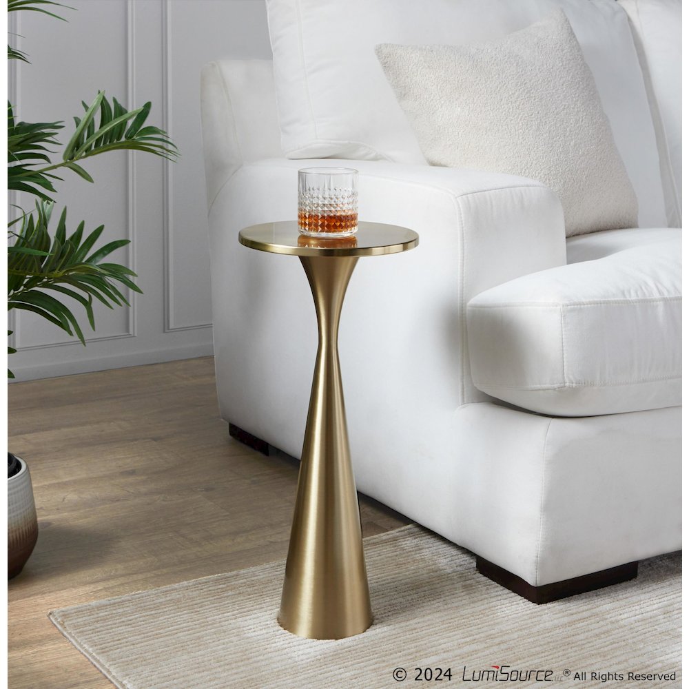 Gemma 22" Metal Side Table. Picture 5