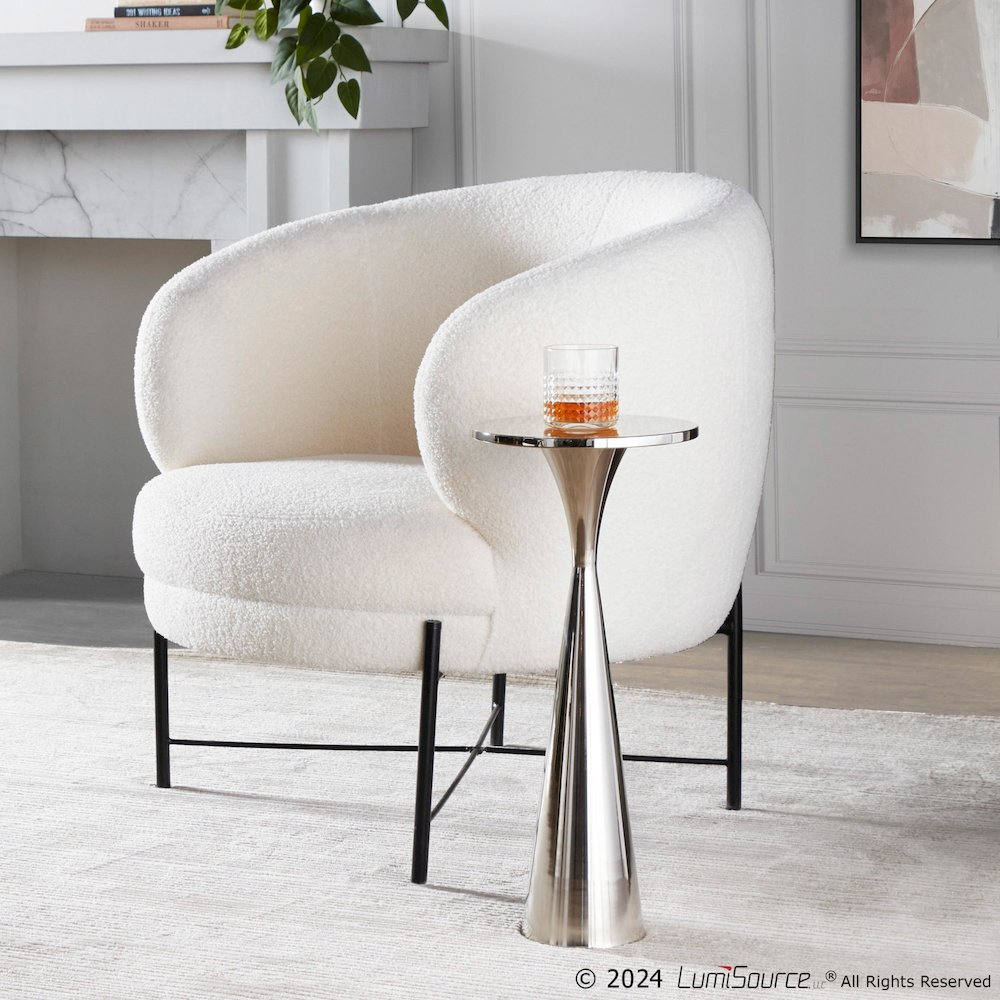 Gemma 22" Metal Side Table. Picture 5