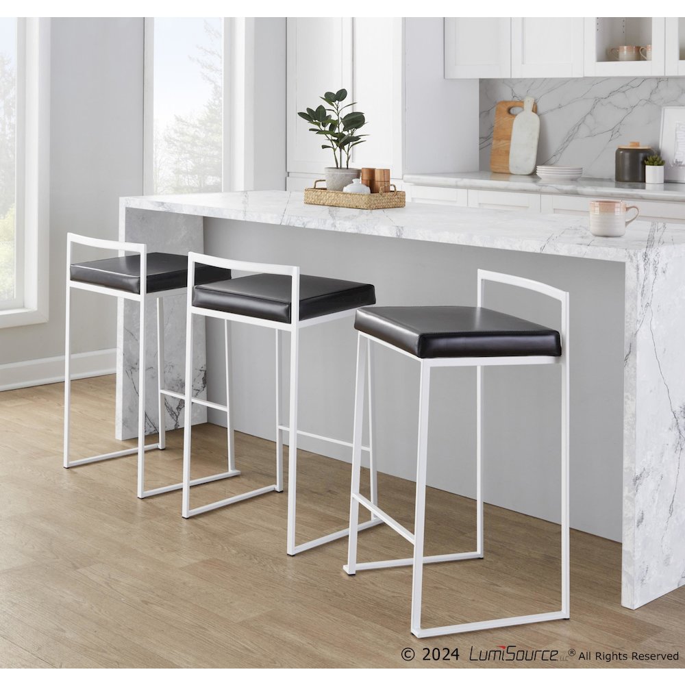 Fuji Stacker 26" Fixed-Height Counter Stool - Set of 3. Picture 10