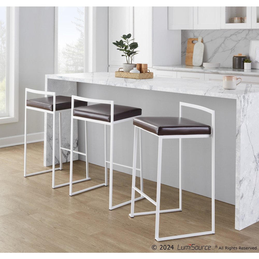 Fuji Stacker 26" Fixed-Height Counter Stool - Set of 3. Picture 10