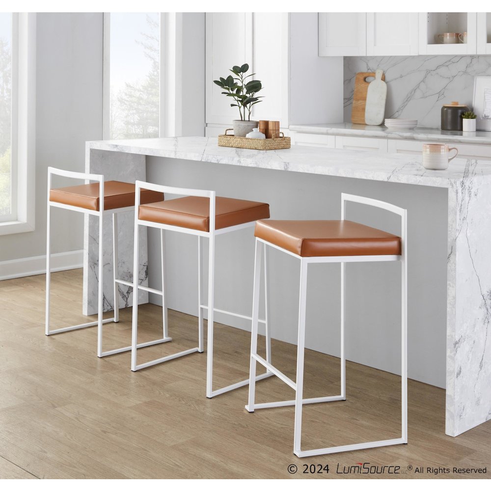 Fuji Stacker 26" Fixed-Height Counter Stool - Set of 3. Picture 10