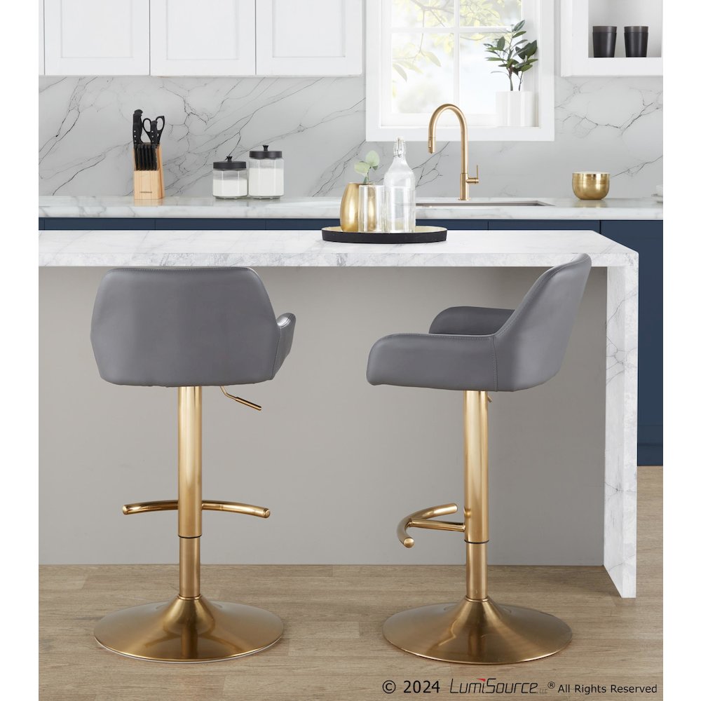 Daniella Adjustable Barstool - Set of 2. Picture 9